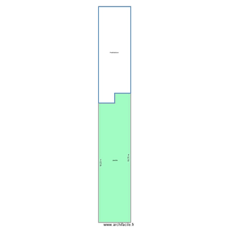 DP2. Plan de 2 pièces et 161 m2