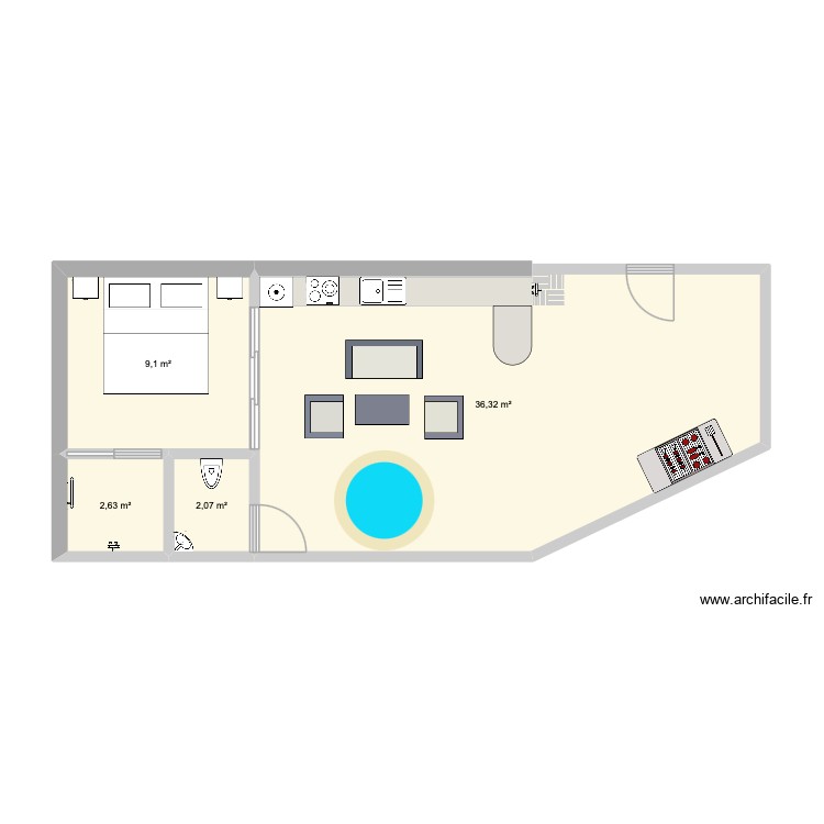 &eacute;chantillon du petit Gabrielle. Plan de 0 pièce et 0 m2