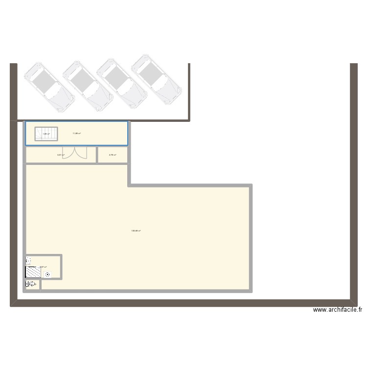 maurice. Plan de 15 pièces et 326 m2