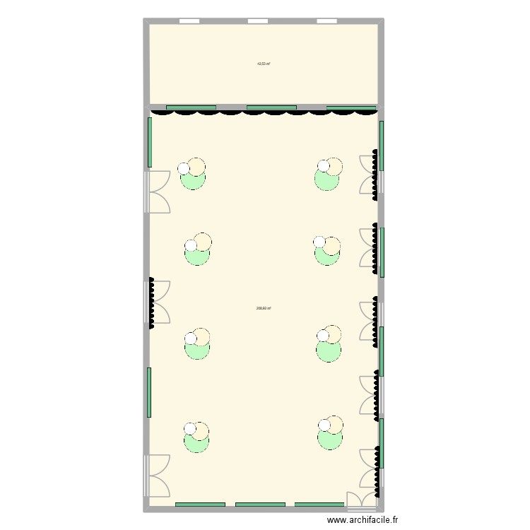 SALLE DU PATIO - MAIRIE DE BOIGNY V2. Plan de 2 pièces et 251 m2