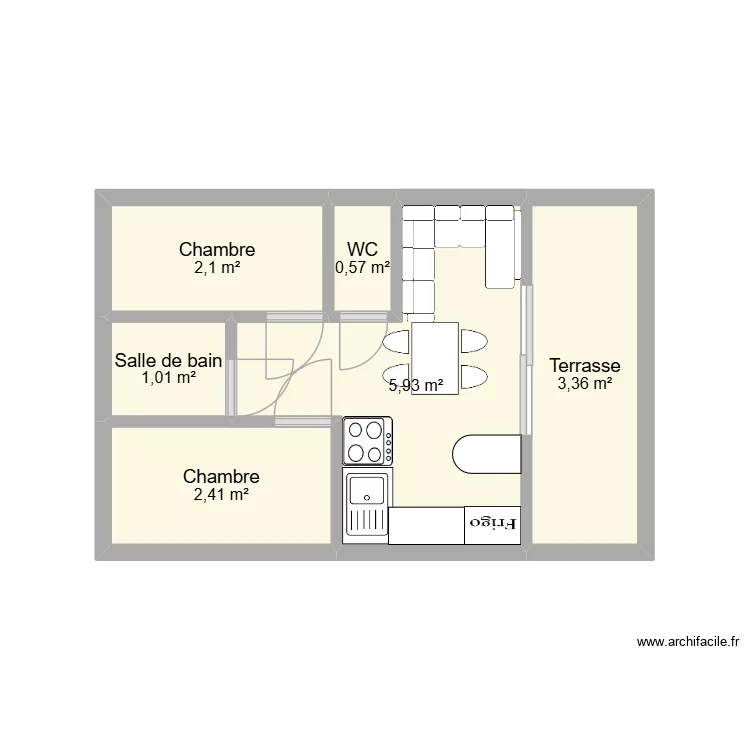 maison planC3. Plan de 