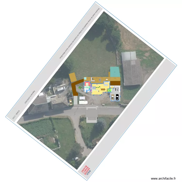 Projet maison &agrave; construire v4. Plan de 