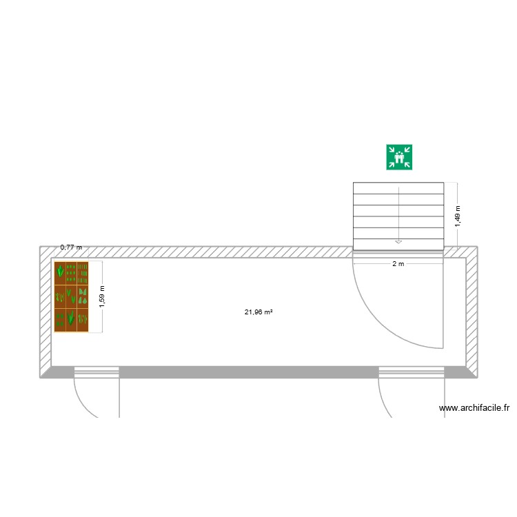 terrasse de l\'&eacute;cole. Plan de 0 pièce et 0 m2