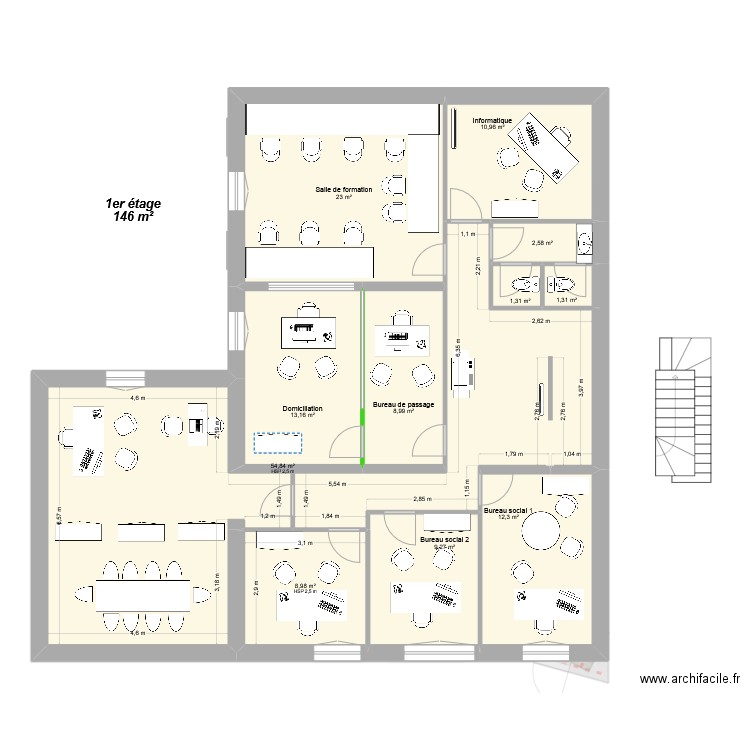 20250312-Plans. Plan de 31 pièces et 444 m2