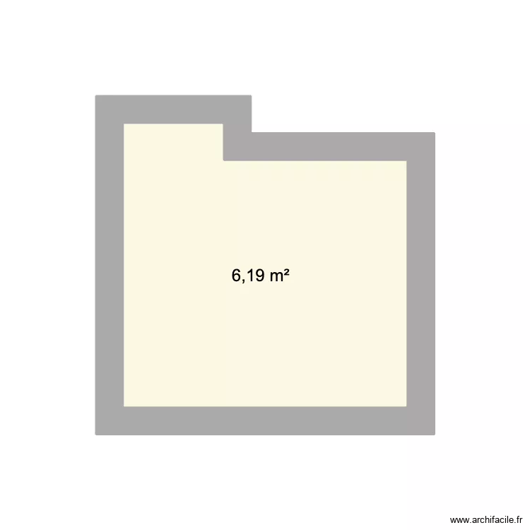 SDB. Plan de 1  et 6 m²