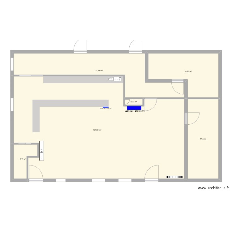 55580_Local_Propuesto. Plan de 6 pièces et 174 m2