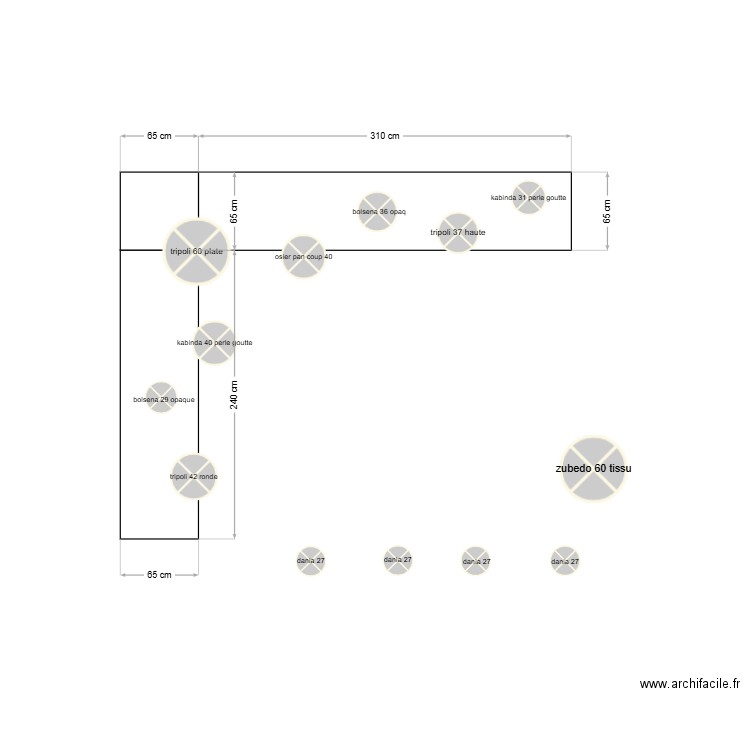flo luminaires. Plan de 0 pièce et 0 m2