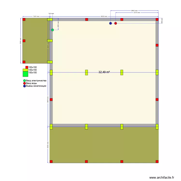 Шарапово Баня. Plan de 