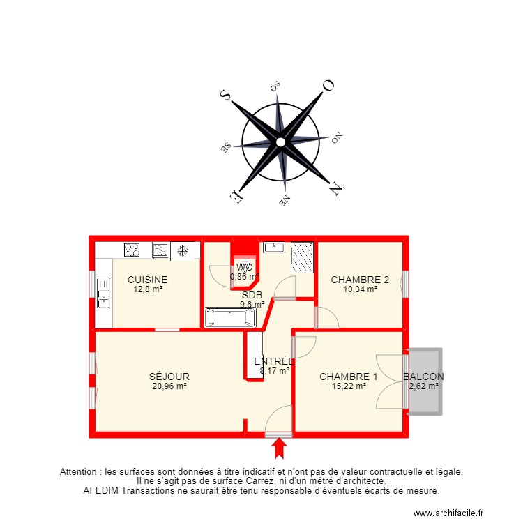 BI 16666 - . Plan de 11 pièces et 101 m2