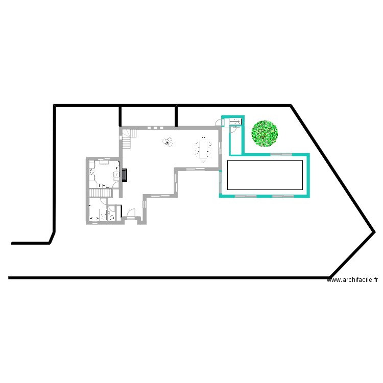 Saint Gratien BROM rez de chaussée variante 6 bis. Plan de 0 pièce et 0 m2