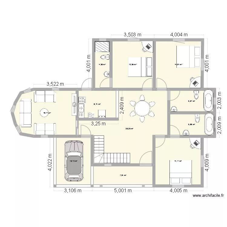 OBENSON. Plan de 11 et 128 m² OBENSON. Plan de 11 et 128 m²