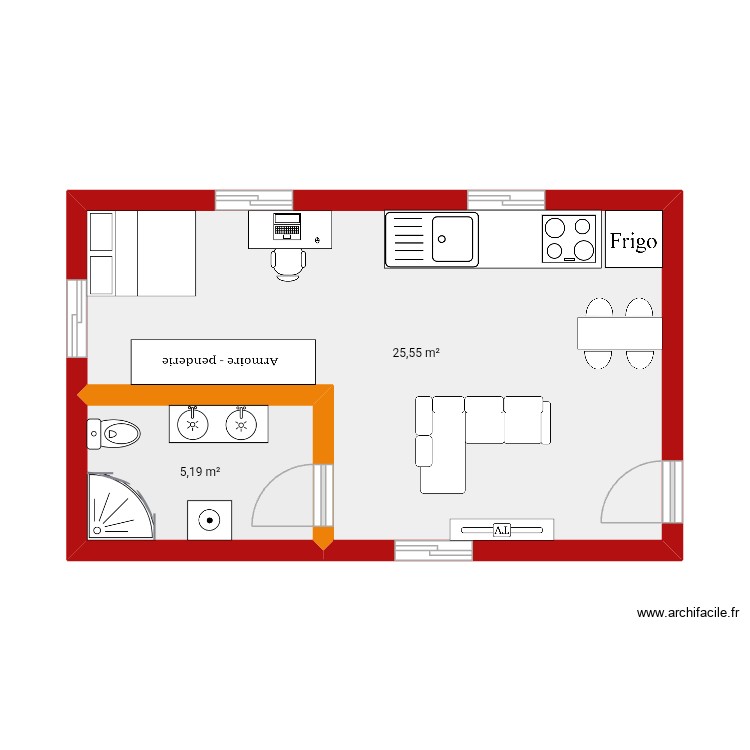 Plan d&eacute;signe. Plan de 0 pièce et 0 m2