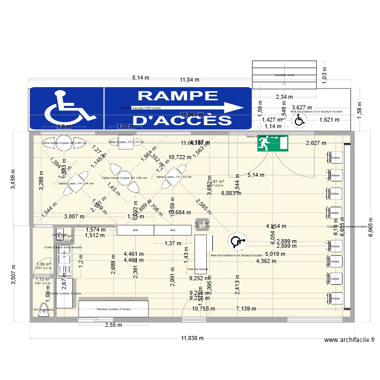 laref. Plan de 5 pièces et 77 m2