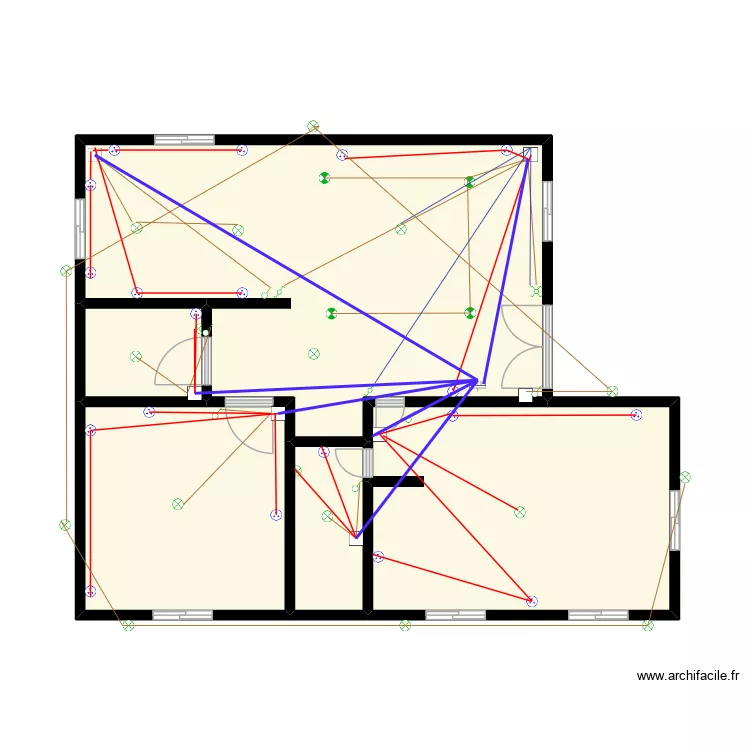 RESIDENCE 2 Unifilaire. Plan de 