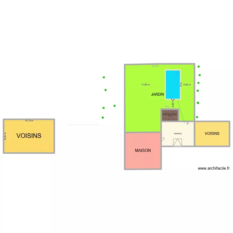 PSICINE ET CABANON. Plan de 6 Pièces et 705 m² PSICINE ET CABANON. Plan de 6 Pièces et 705 m²