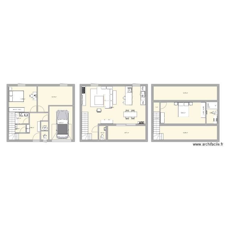 breteuil. Plan de 18 pièces et 158 m2