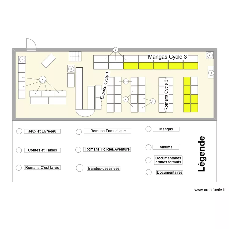 Ochette. Plan de 1  et 88 m²
