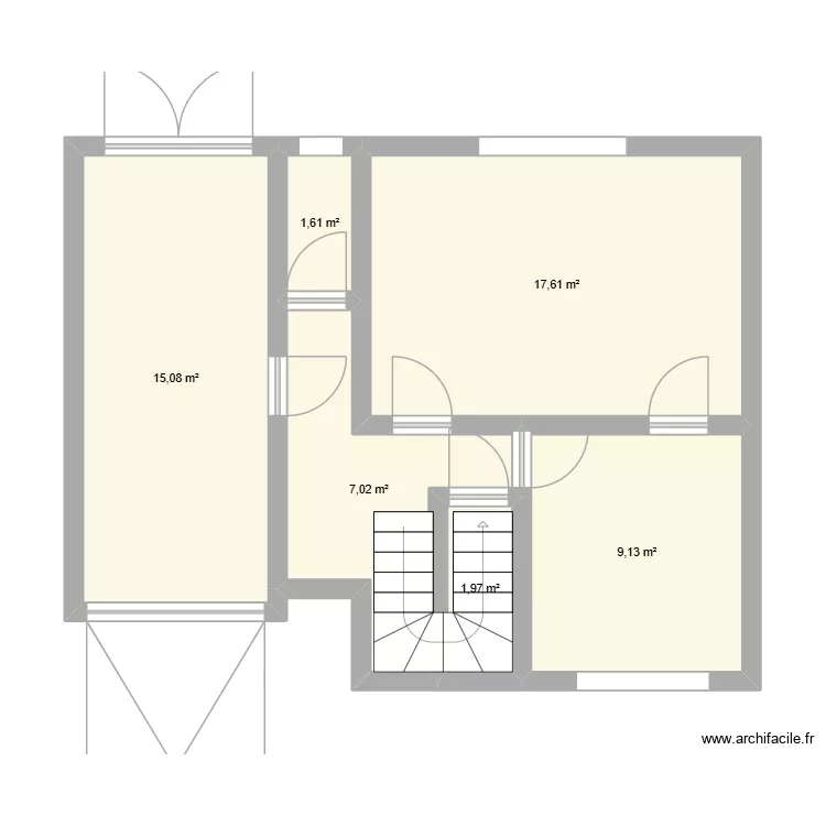 Maison 1. Plan de 6 et 52 m² Maison 1. Plan de 6 et 52 m²