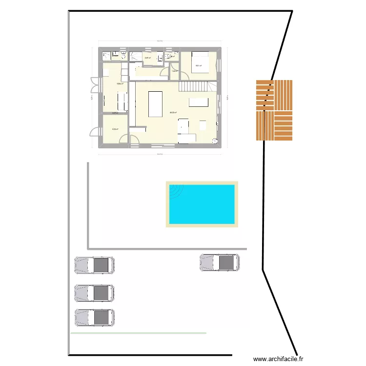 22-10 rdc avec garage v2. Plan de 