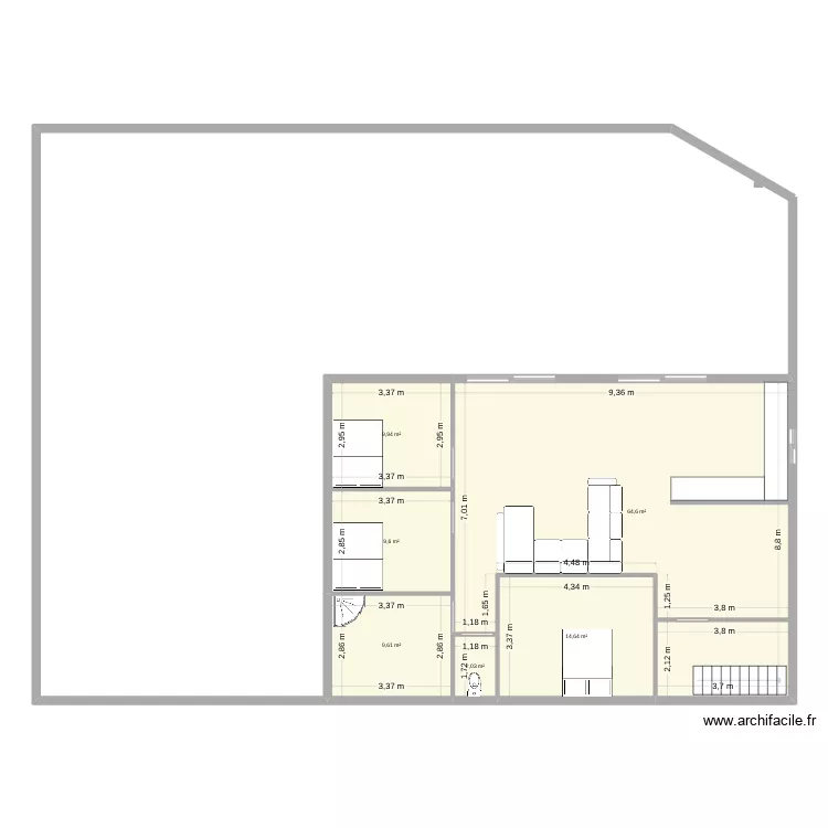 Plan tonton ramzi. Plan de 6  et 110 m²