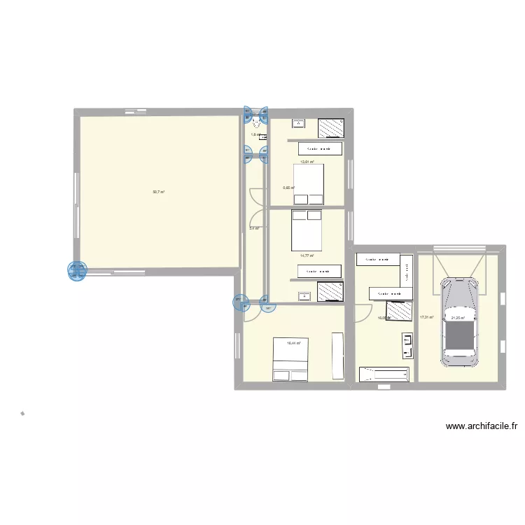 neoules 1. Plan de 11  et 185 m²