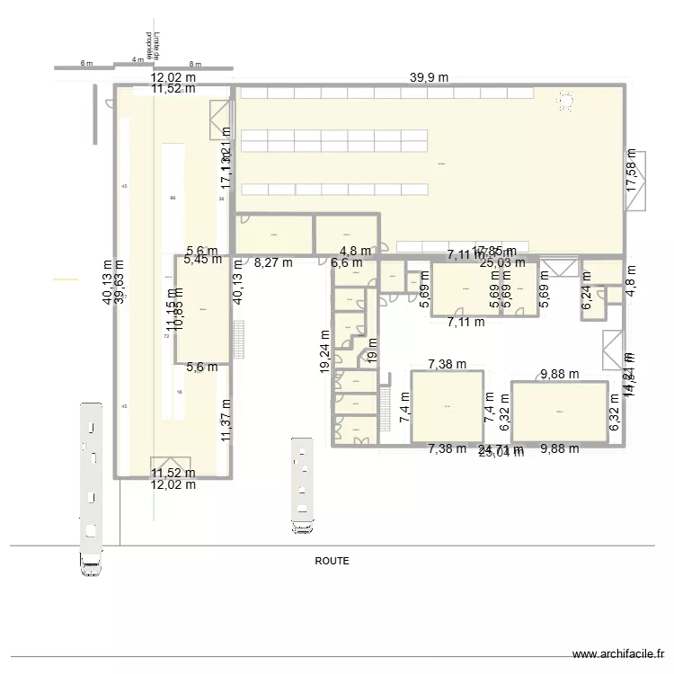 Tronquoy - racks 2. Plan de 24  et 1541 m²