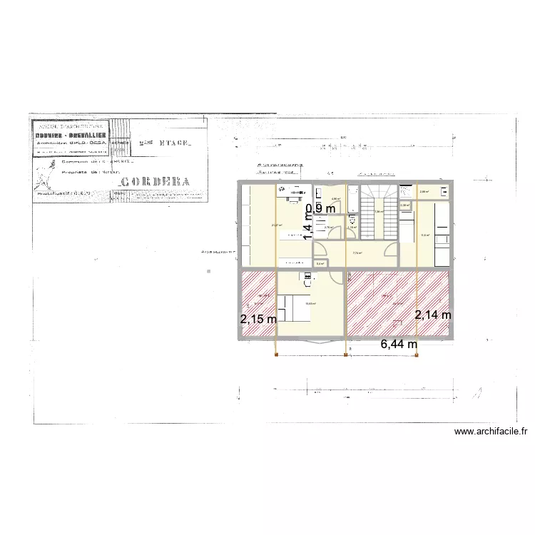 Gaillands Grenier 1.3 Nouvelles fenetres. Plan de 13 pièces et 109 m²