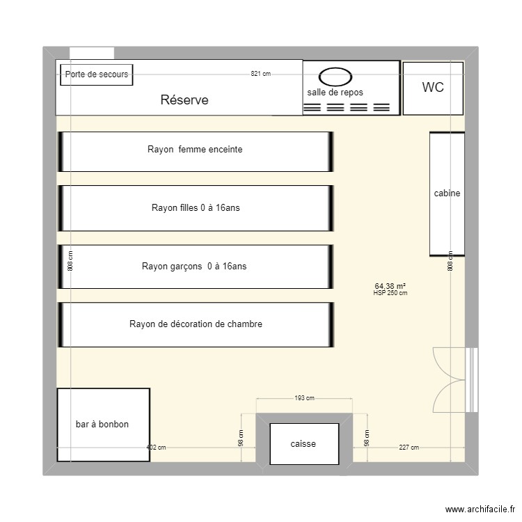 Partie. Plan de 0 pièce et 0 m2