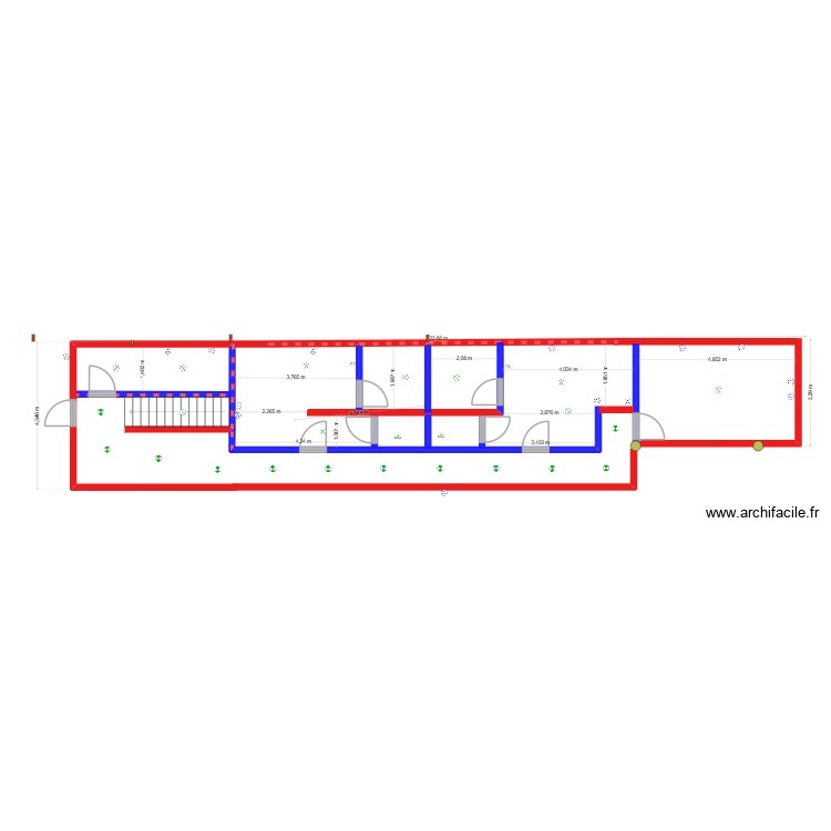 plan &eacute;tage ECLAIRAGE. Plan de 0 pièce et 0 m2