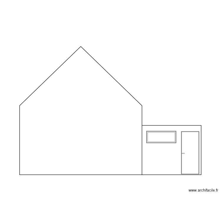 facade_cote. Plan de 0 pièce et 0 m2