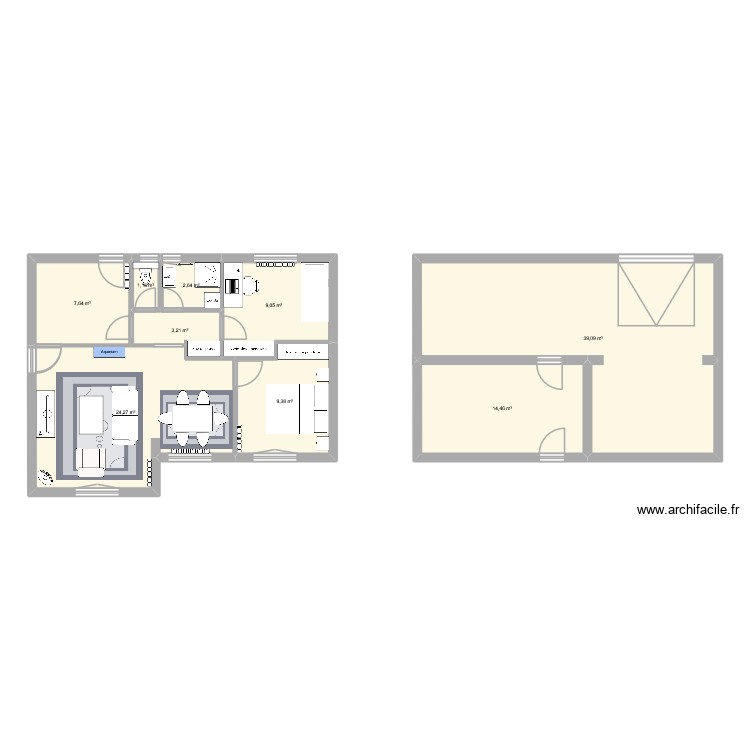 MAISON AUBER. Plan de 0 pièce et 0 m2