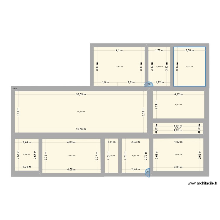 MARION. Plan de 12 pièces et 112 m2