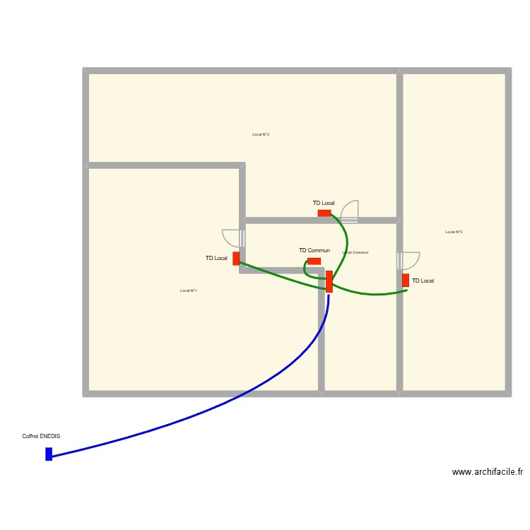 GALVAING IMMOBILIER. Plan de 4 pièces et 271 m2