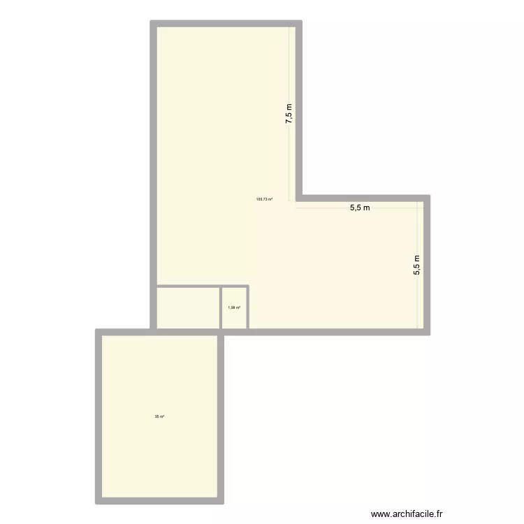 plan savignac 1. Plan de 3  et 143 m²