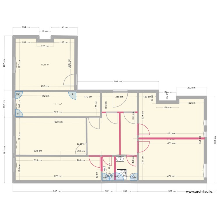 bureau Venture Projet 3 bureaux. Plan de 0 pièce et 0 m2