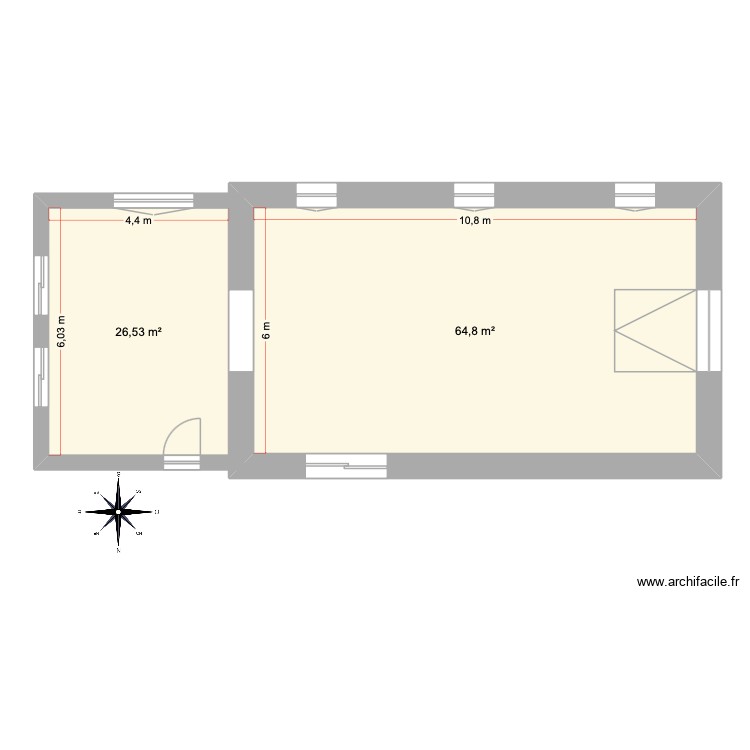 Plan N&deg;2. Plan de 0 pièce et 0 m2