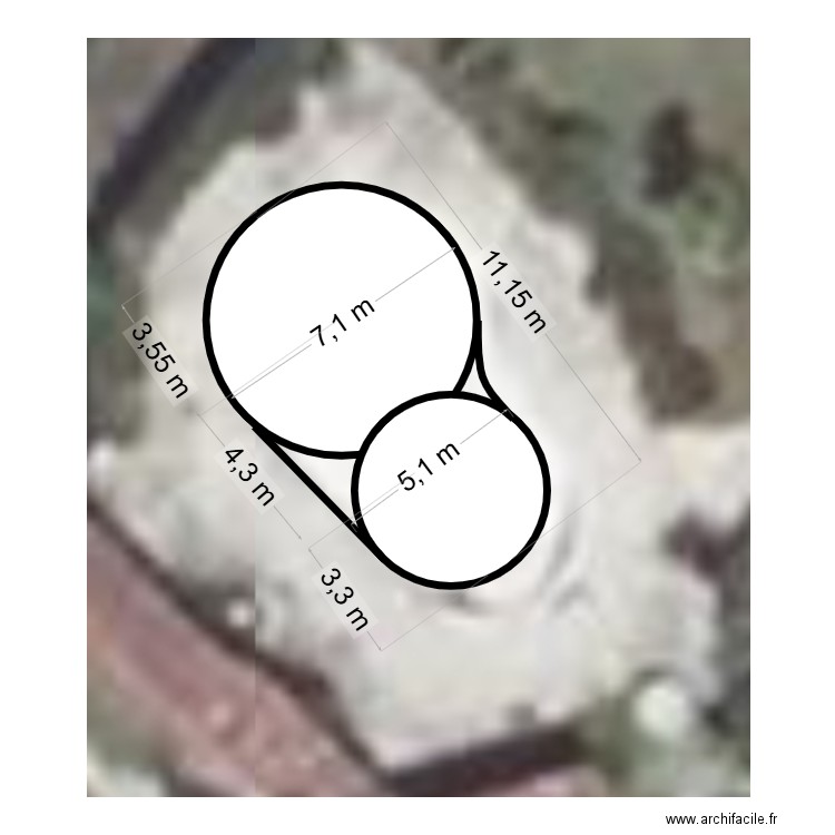 piscine. Plan de 0 pièce et 0 m2