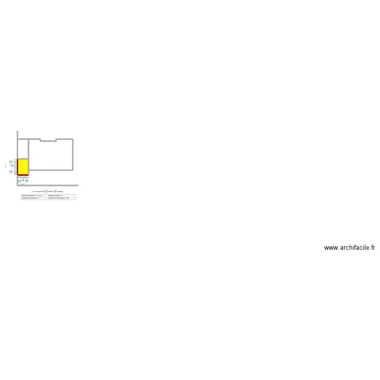 DUMEE. Plan de 3 pièces et 55 m2