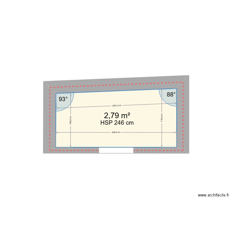 SdB. Plan de 0 pièce et 0 m2