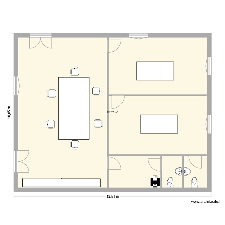 Nouveau Bureau Chirons. Plan de 0 pièce et 0 m2