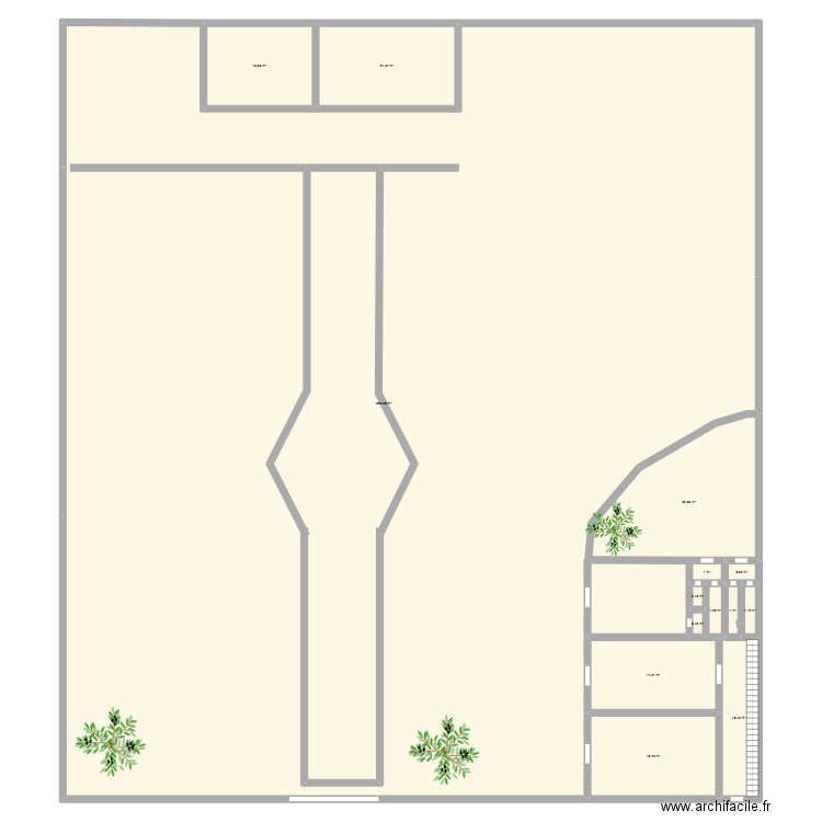 plan sanya. Plan de 14 pièces et 1017 m2