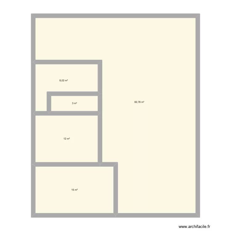 maison 120m2. Plan de 5  et 121 m²