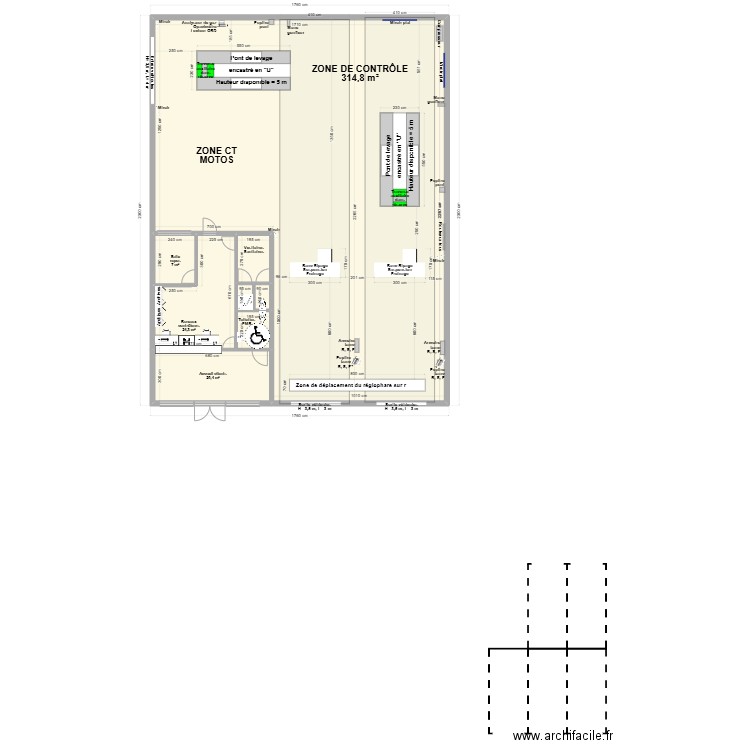 Projet CCT mixte VL/CL  MCT NOISY LE SEC M. AMRANI. Plan de 8 pièces et 379 m2