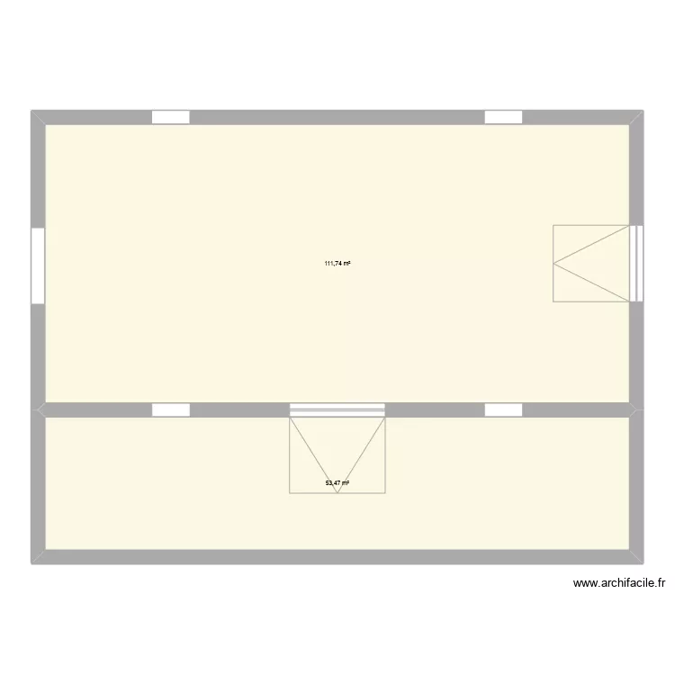 Nouvel atelier. Plan de 