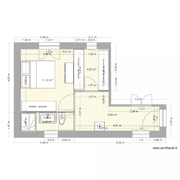 projet catherine. Plan de 0 pièce et 0 m2