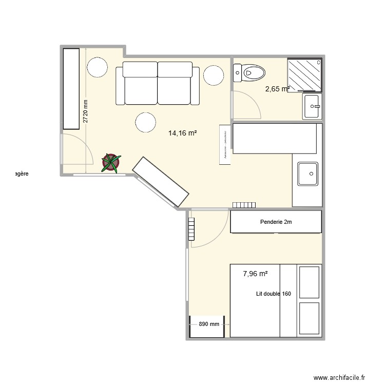 Mazarine. Plan de 0 pièce et 0 m2