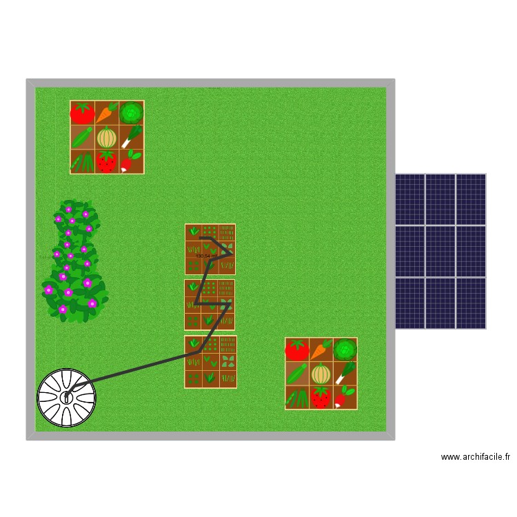 mahdithibault. Plan de 1 pièce et 131 m2