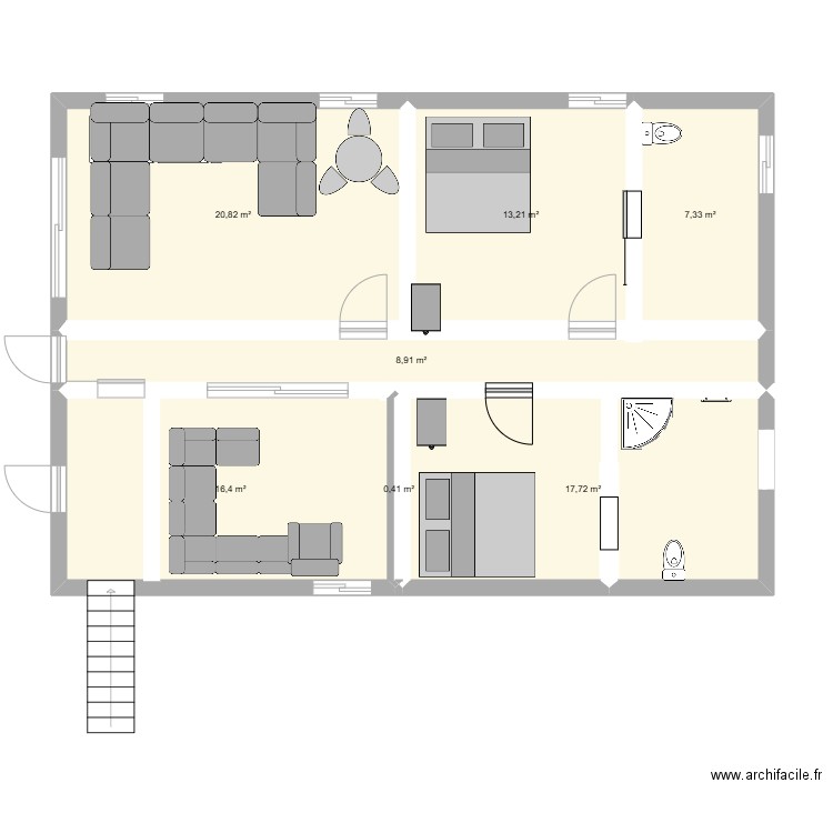 Seye. Plan de 0 pièce et 0 m2