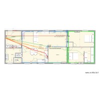 plan  maison derrière electricité