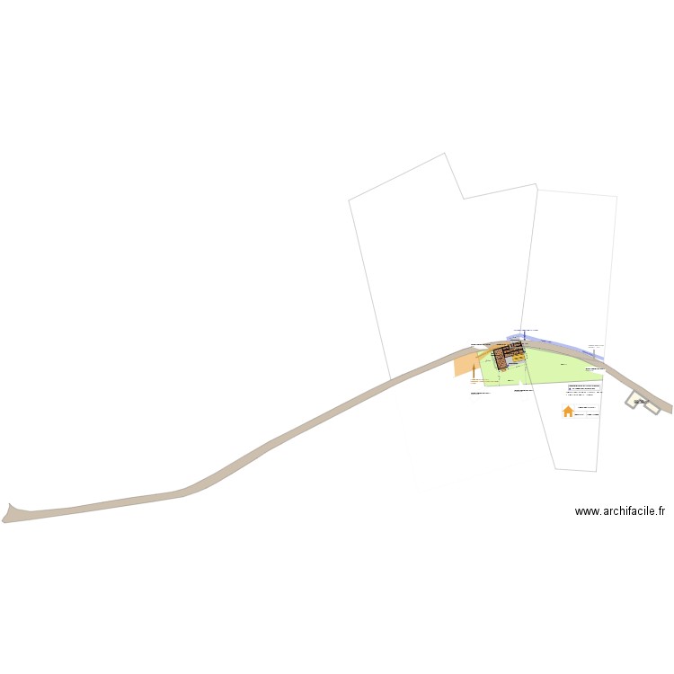 PC : PLAN DE MASSE EXISTANT. Plan de 1 pièce et 99 m2